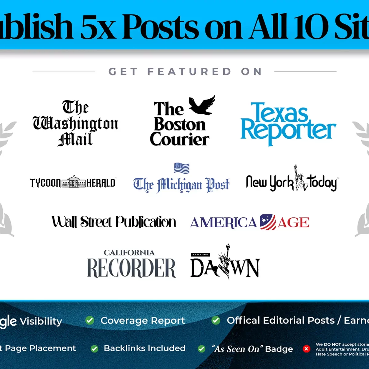 𝗣𝗿𝗼𝗳𝗲𝘀𝘀𝗶𝗼𝗻𝗮𝗹 ● Publish 5x Posts On All 10 Sites