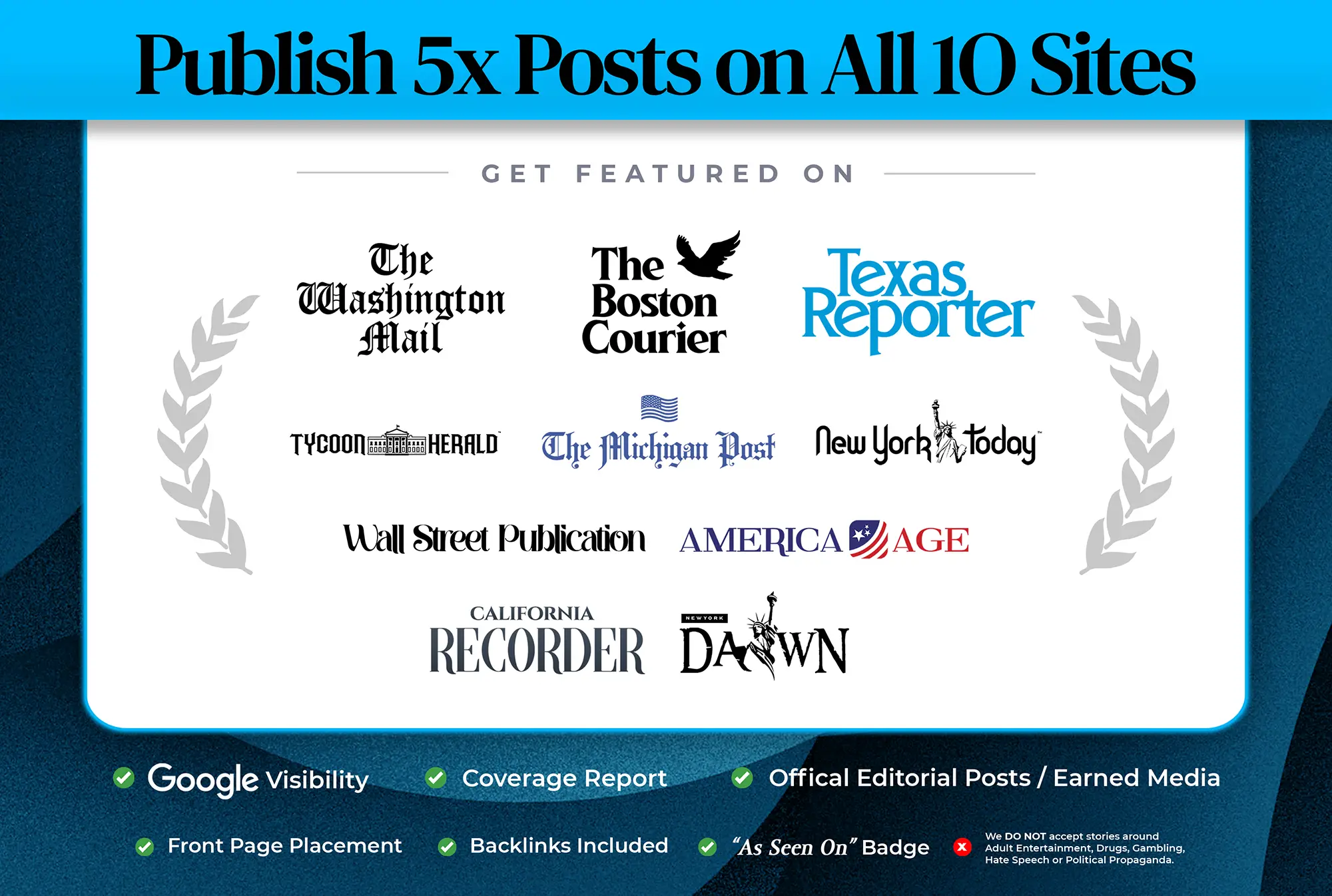 𝗣𝗿𝗼𝗳𝗲𝘀𝘀𝗶𝗼𝗻𝗮𝗹 ● Publish 5x Posts On All 10 Sites